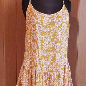 Yellow Sunflower Dress, 90's Inspired